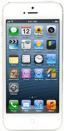 Смартфон Apple iPhone 5 32Gb White & Silver - Краснокаменск